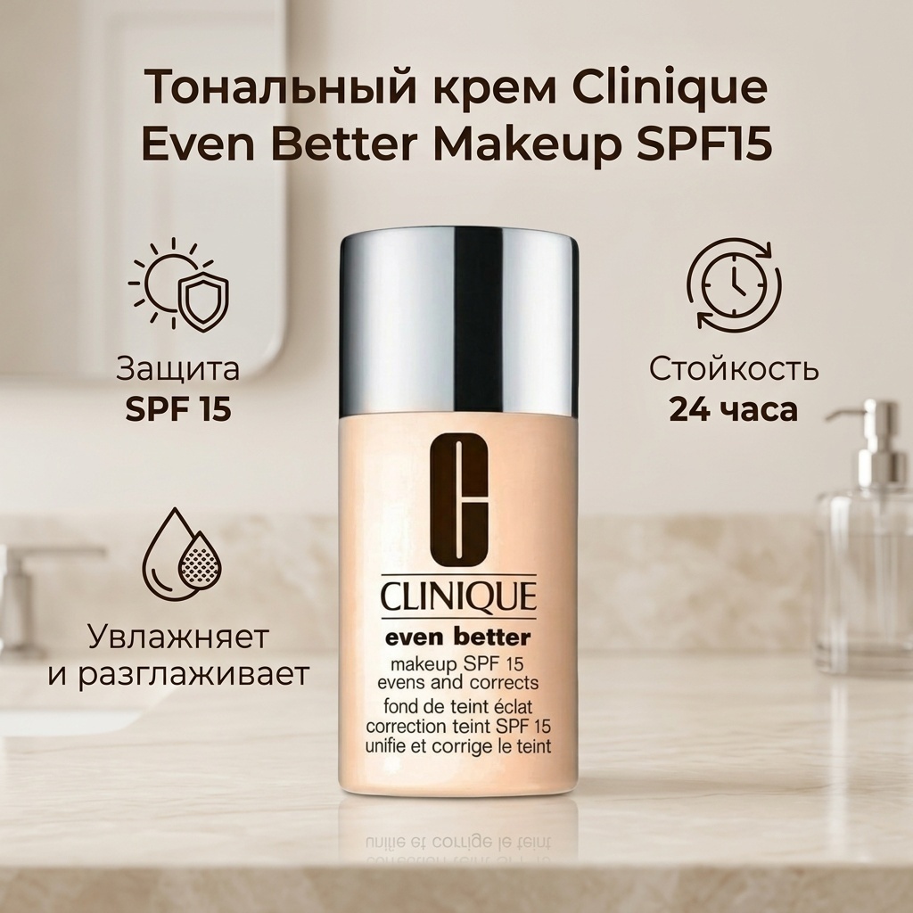 Clinique Even Better Makeup SPF15 тональный крем 03 Ivory 30 мл