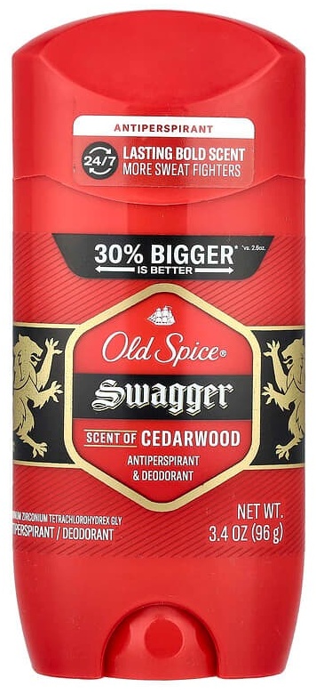 Old Spice Swagger антиперспирант и дезодорант, кедр, 96 г (3,4 унции) дезодорант для мужчин 96 г