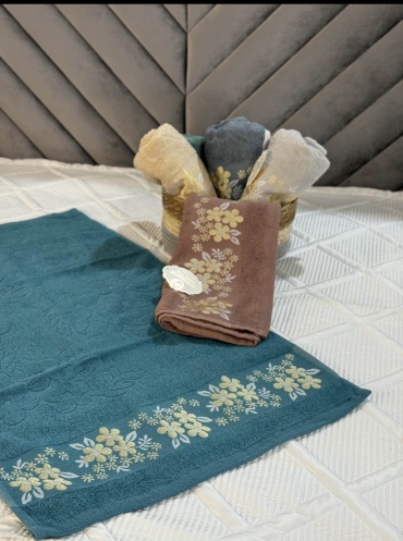 Полотенце Aisha Textile 90x50 см, махровая ткань, 1 шт,