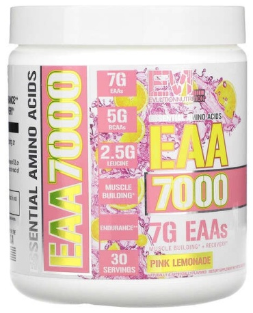 Посттренировочный комплекс EVLution Nutrition EAA 7000 розовый лимонад