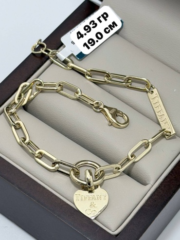 BAQ BRAND 9975544 длина 19 см, вес 4.93 г золото, плетение якорное