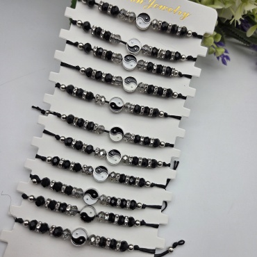 Fashion Jewelry длина 18 см бижутерный сплав, стекло, текстиль, стекло