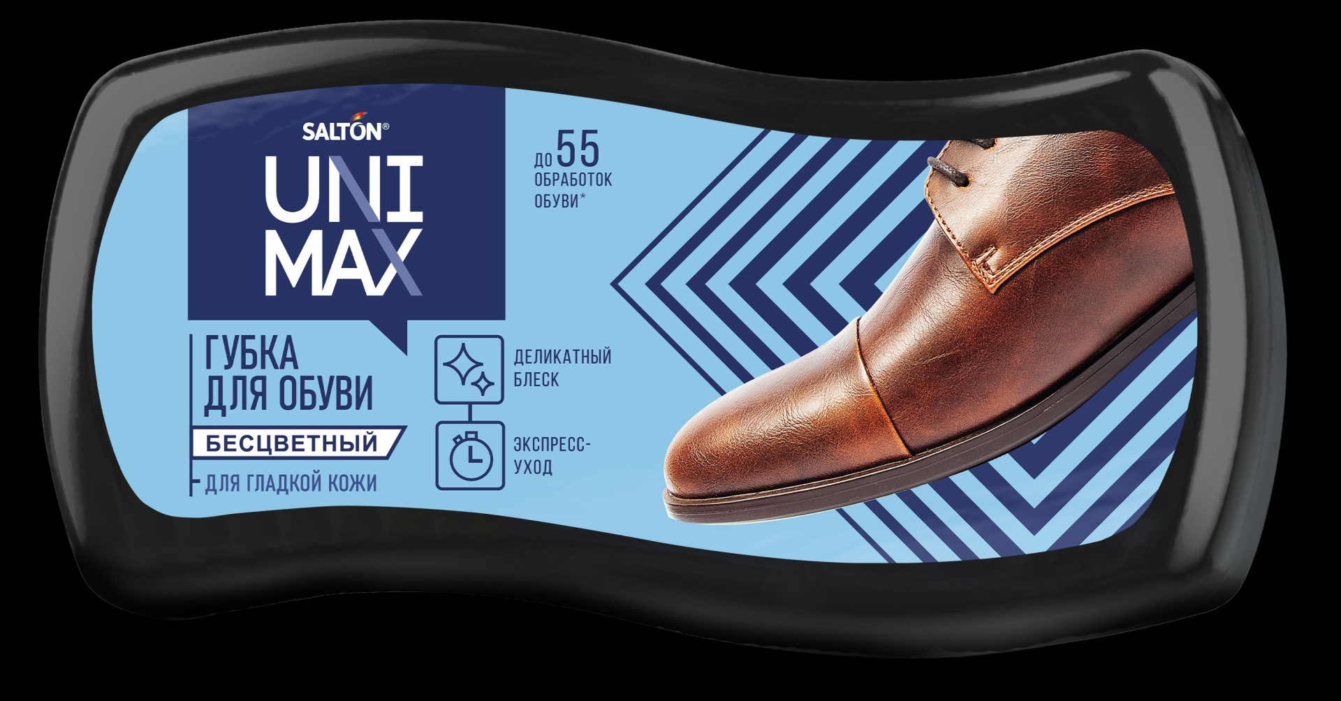 Salton губка бесцветный, Unimax Губка для обуви из гладкой кожи бесцветная