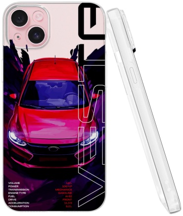 Чехол Mcover для Apple iPhone 15 Plus рисунок