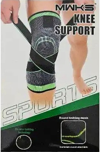 MWKS Knee Support black green черный, зеленый универсальный