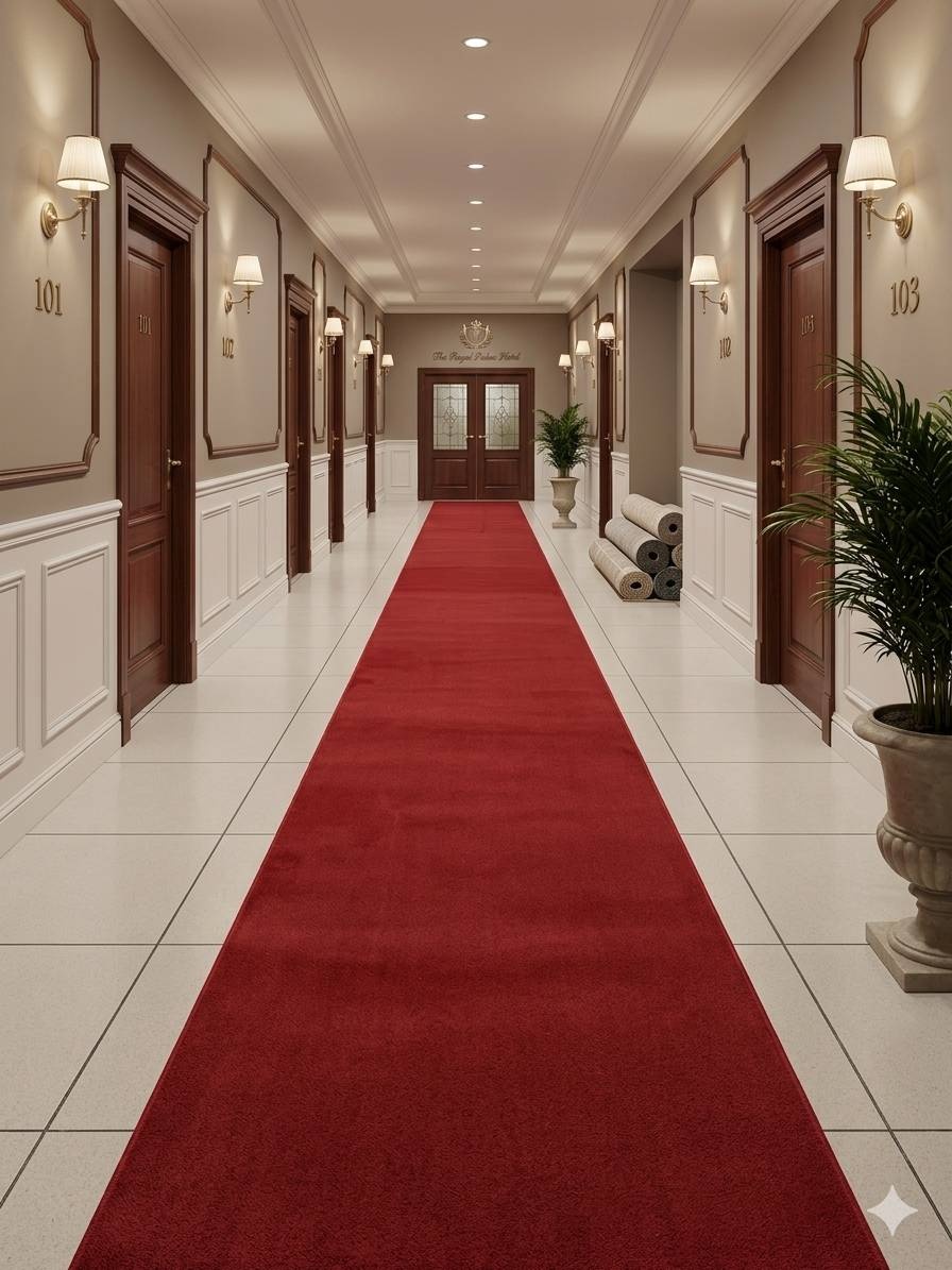 Ковровая дорожка Bal Carpet короткий ворс, хлопок, полиэстер, 150 см x 15 м