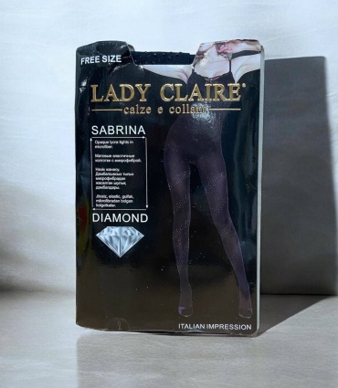 Колготки LADY CLAIRE черный с нюдом