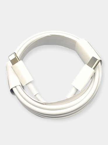Кабель Lightning (M), USB TypeC (M), 1 м, белый