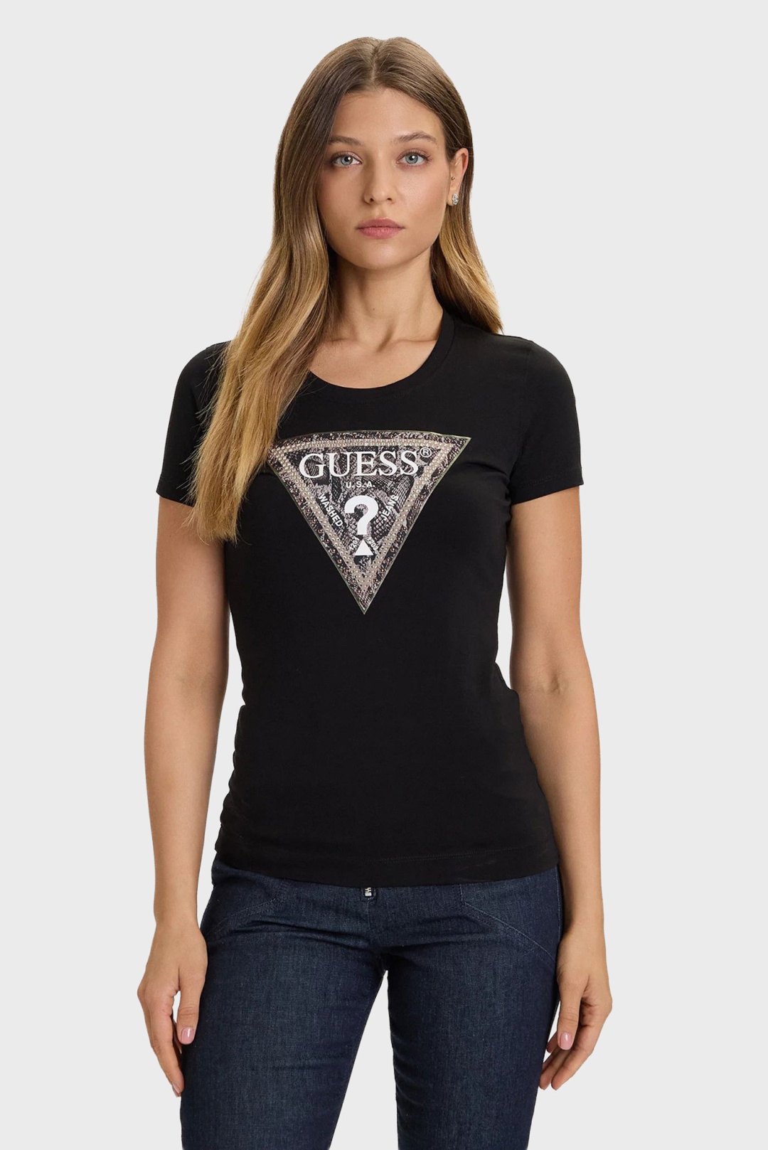 Лонгслив GUESS коричневый