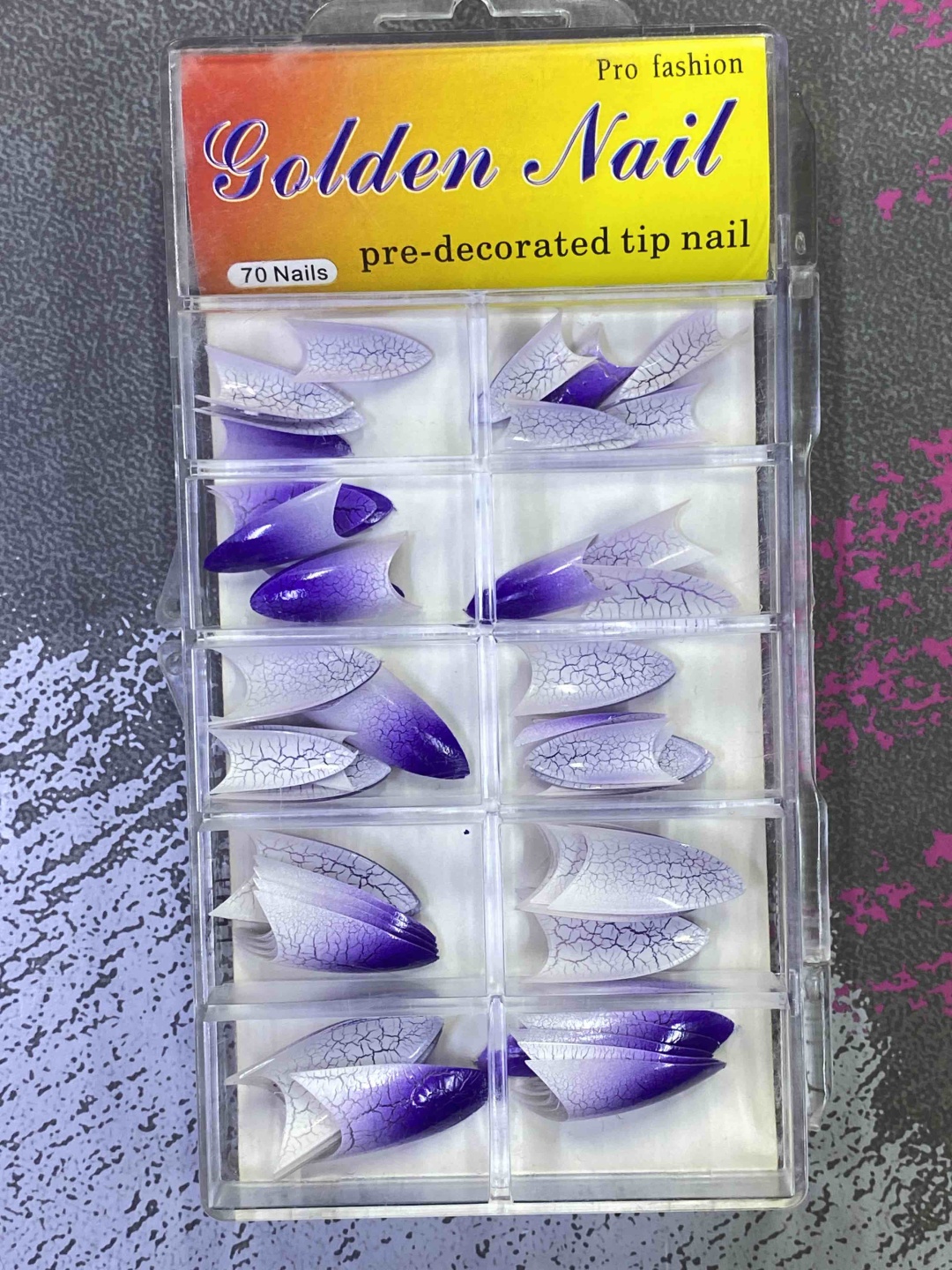 Golden nail верхние формы, типсы средние 70 шт