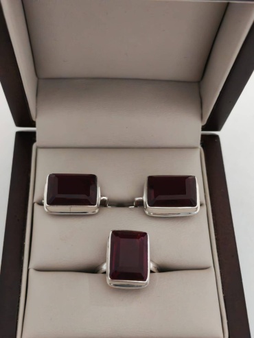 BUYS BRAND 7167U8 вес 11.7 г серебро, гранат