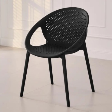 Стул ASOMi Egg8, 81.5x55x52 см, черный 1 шт.