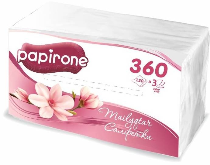 Бумажные салфетки Papirone 120 шт