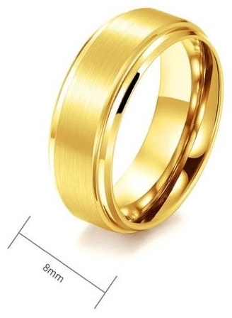 Кольцо CREO jewelry KF-183/22 размер 18 вольфрам, без вставок, золотистый
