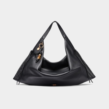 Сумка хобо DKNY экокожа, искусственная кожа черный