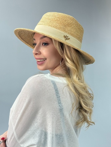 Шляпа HATS STORE размер 56, 57, 58, 59, бежевый, светло-бежевый