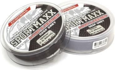 Леска Chimera монофильная Леска Chimera Sportmaxx Carp & Feeder Deep Grey 150м 0,30мм 0.3 мм серый