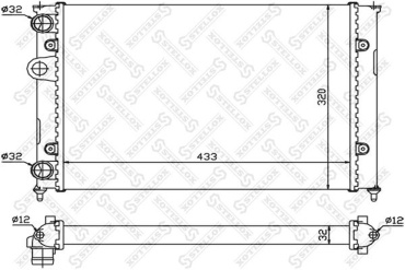 Stellox радиатор основной 10-25068-SX