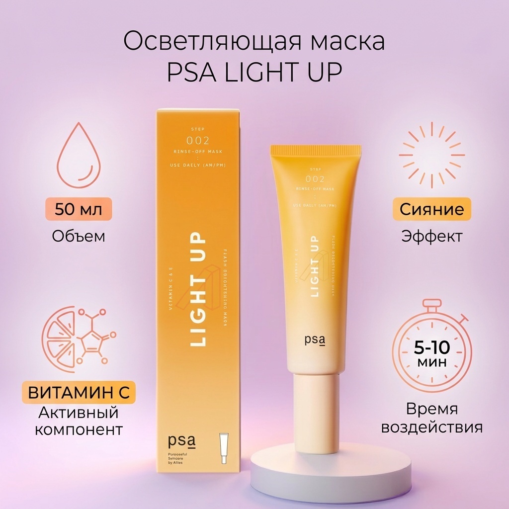Маска для лица PSA крем, гелевая Psa 50 мл