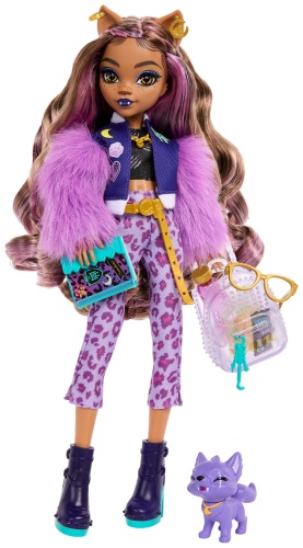 Кукла-модель Monster High Клодин Вульф с собачкой Полумесяц 27 см