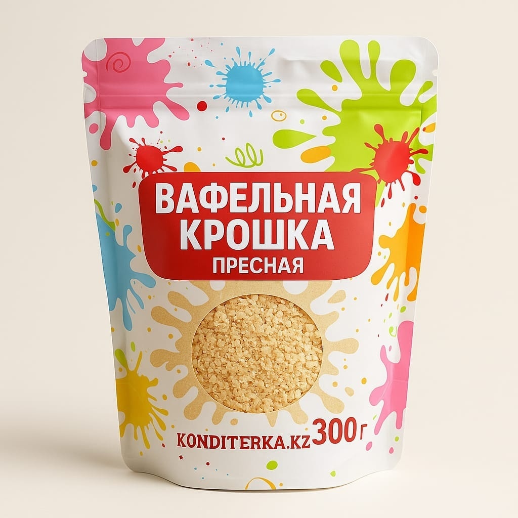 Konditerka.kz вафельная крошка пресная 2-4 мм 300 г