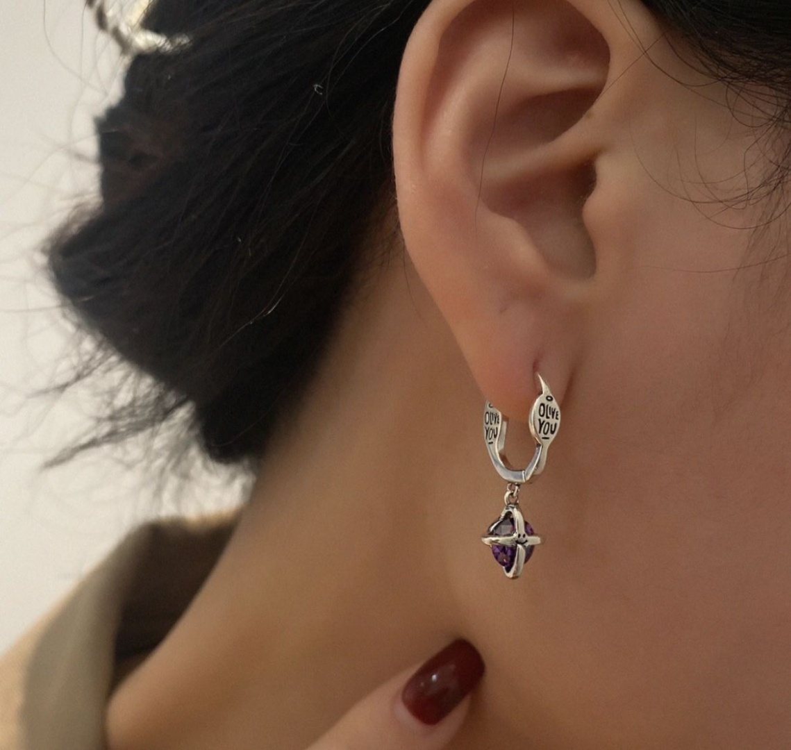 Серьги Bellur Olive You вес 3.23 г серебро, фианит