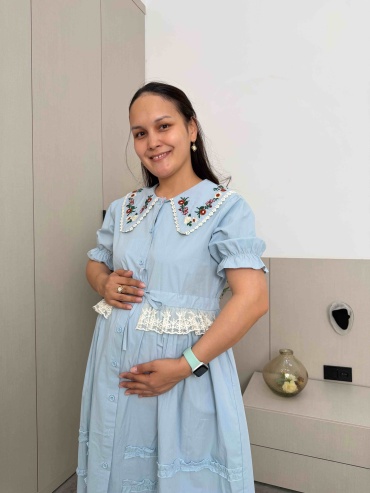 Повседневное платье SuperMama голубой
