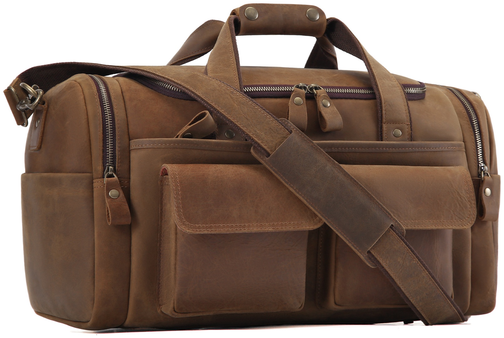 Сумка JOYIR натуральная кожа коричневый 25 л