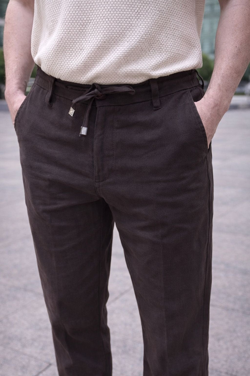 Джинсы прямые Tello jeans коричневый