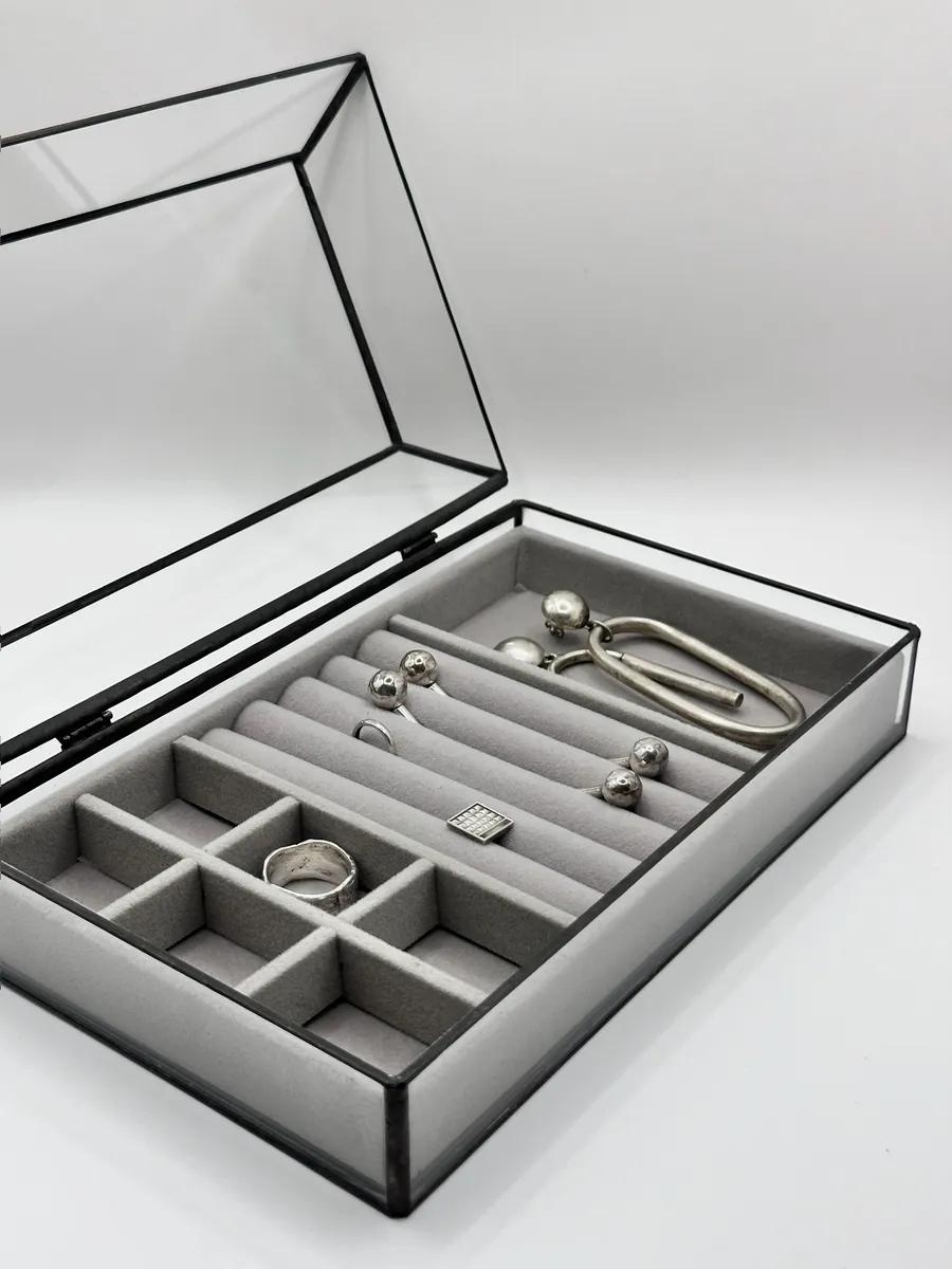 Шкатулка JEWELRYBOXclearBL, металл