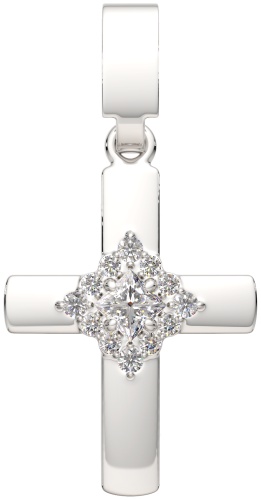 Крестик Lucente Silver ZO-0440347.ZZ вес 0.95 г серебро, фианит