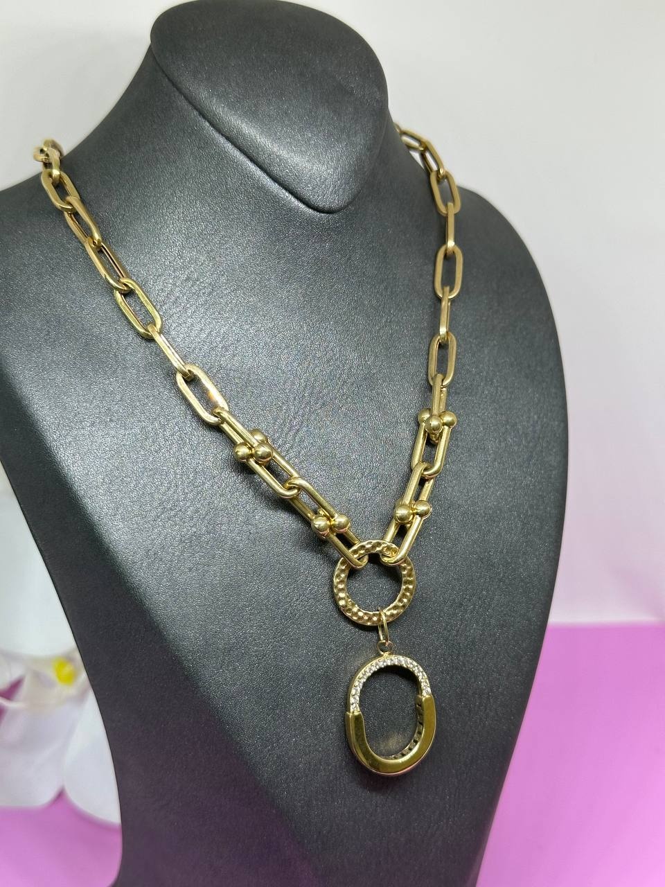 Колье SAR JEWELRY Mara-VIP-15-8459_50 длина 50 см вес 10.7 г золото, фианит