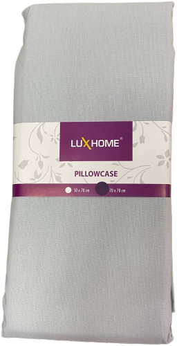 Наволочка LUX HOME 70x70 ранфорс, хлопок, 2 шт