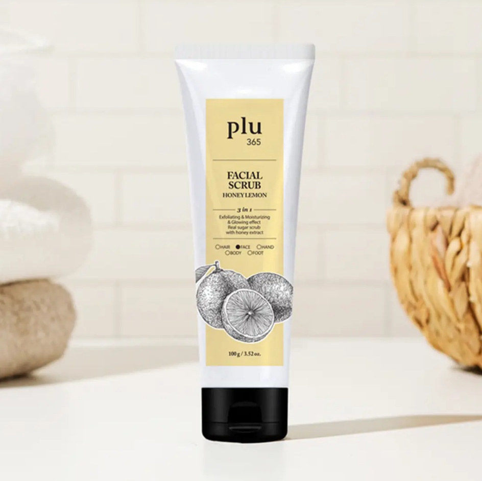 Plu скраб Facial Scrub Honey Lemon для тела 100 мл
