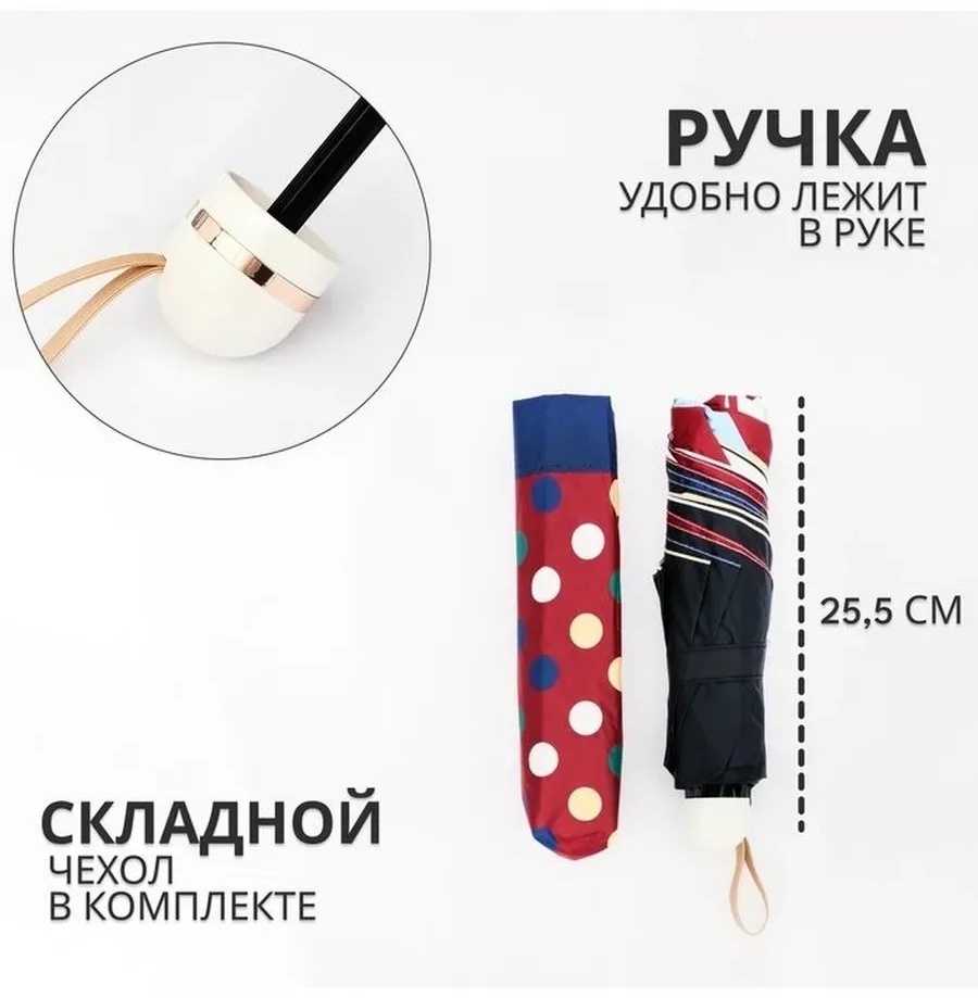 Зонт-трость механика какао
