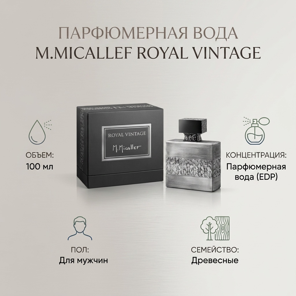 M.Micallef Royal Vintage парфюмерная вода EDP 100 мл, для мужчин