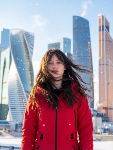 Комбинезон с шортами красный