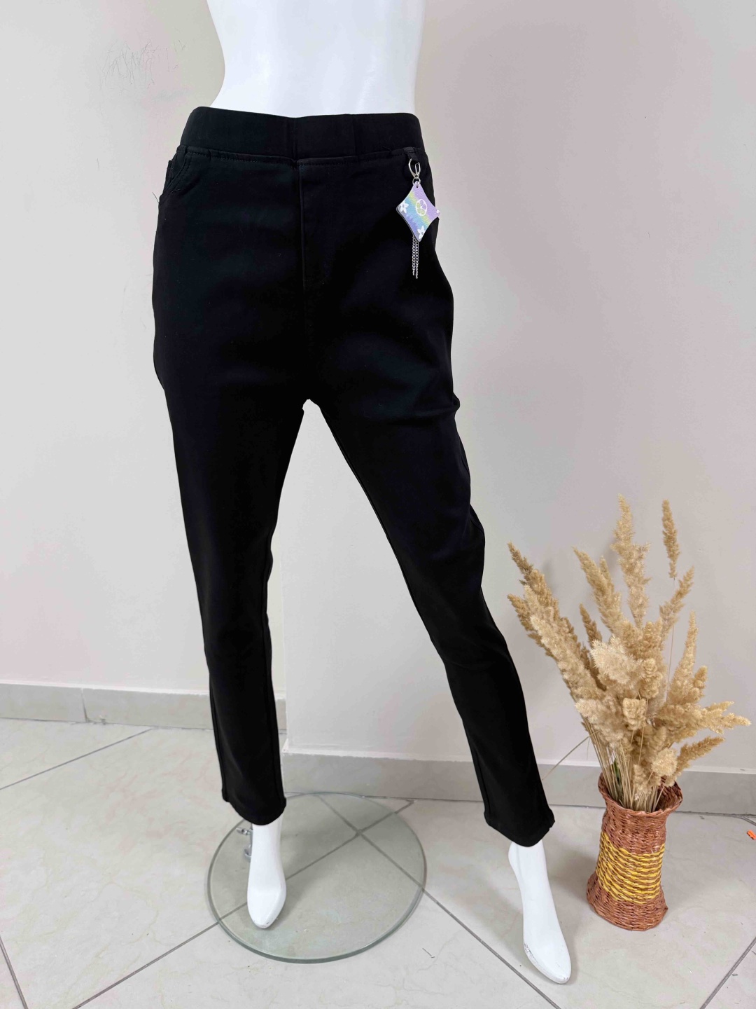 Джинсы джеггинсы FASHION черный