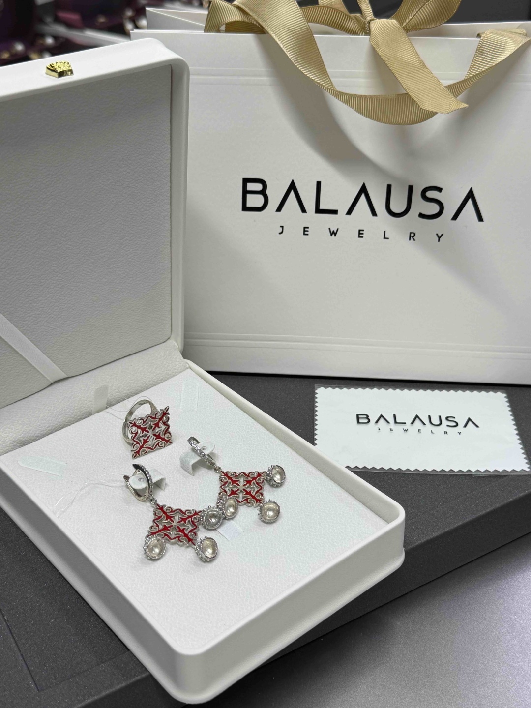 Balausa Jewelry ZH050(3) 18р вес 16.5 г серебро, фианит, эмаль
