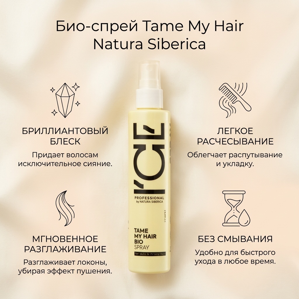 Natura Siberica Tame My Hair Bio сыворотка 200 мл