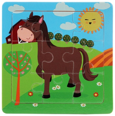 WOODEN PUZZLE Vk012345ll067 рамка-вкладыш 9 деталей