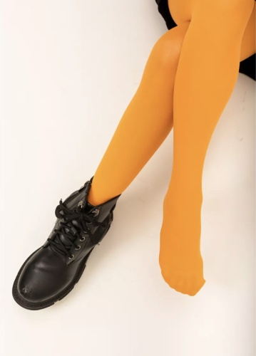 Колготки MinMin velour оранжевый
