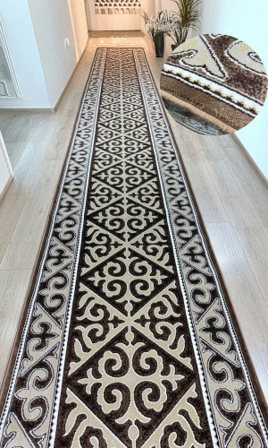 Ковровая дорожка Bal Tekstil короткий ворс, полипропилен, джут, 80 см x 1 м
