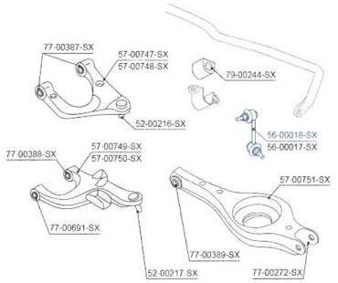 Stellox тяга стабилизатора 5600018SX