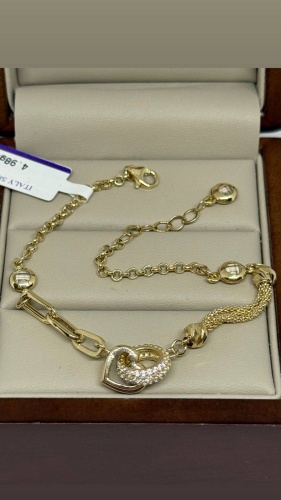Sandu gold 578865321 длина 19 см, вес 4.98 г золото, плетение якорное