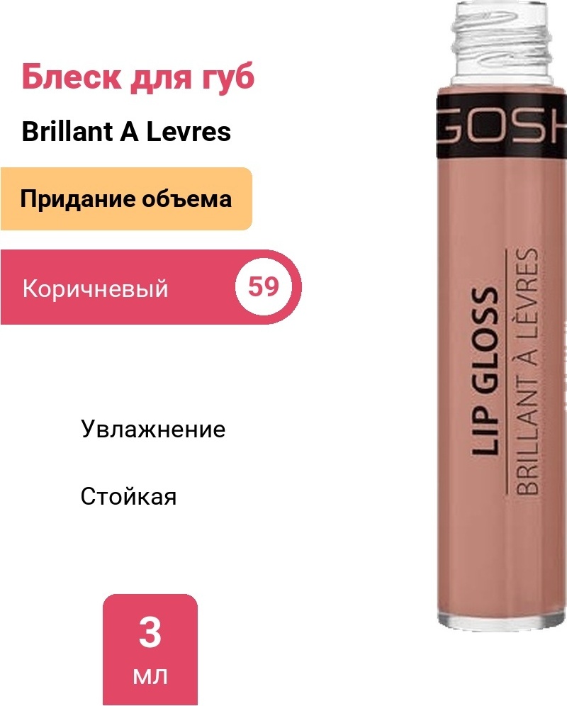 GOSH Brillant A Levres блеск для губ 59