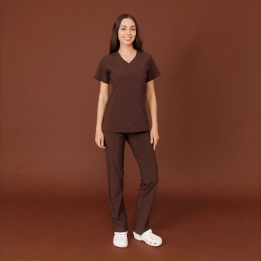 Спецодежда для женщин ALLSCRUBS коричневый, темно-коричневый