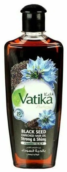 Vatika Naturals BLACK SEED Enriched Hair Oil, Dabur (Ватика черный тмин Масло для волос, сила и сияние, Дабур) масло 200 мл