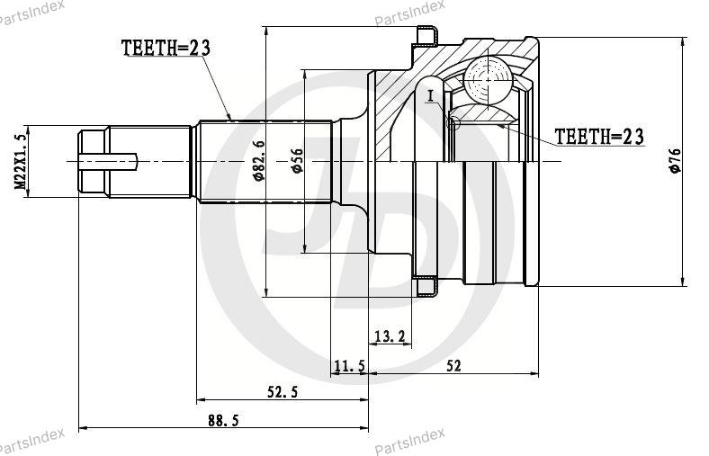 JD ШРУС JCT0042