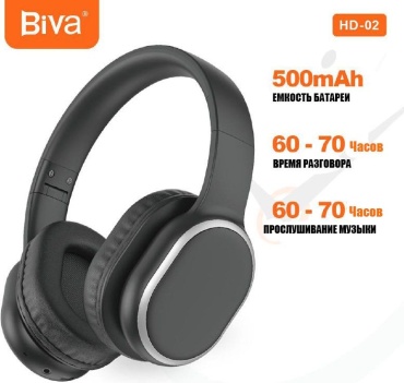 Наушники Biva HD-02 черный